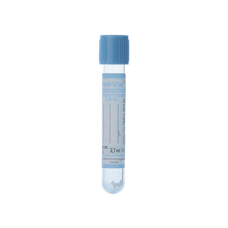 Vacuum Sodium Citrate Blood Collection Tube (1.8 ml) Pack of 100 Pieces