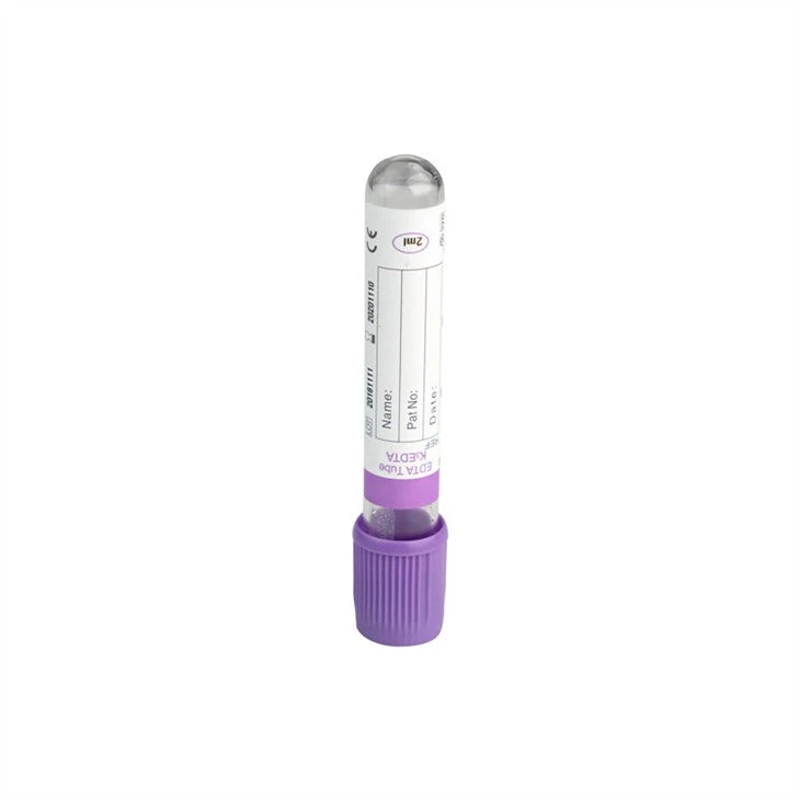 Non Vacuum K2 EDTA Blood Collection Tube (2 ml) Pack of 100 Pieces