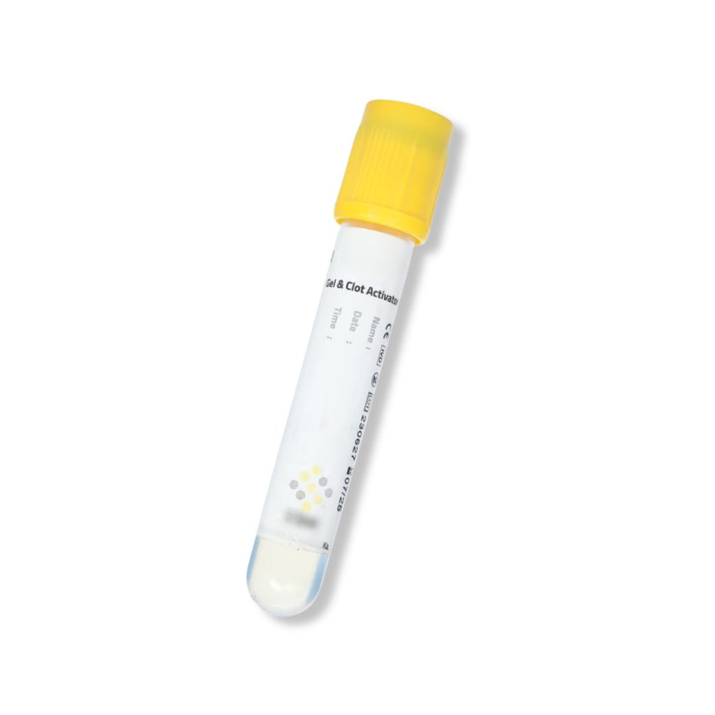 Vacuum Clot Activator Blood Collection Tube (4 ml) Pack of 100 Pieces