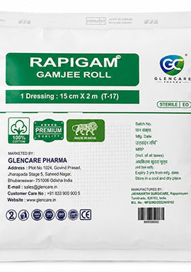 Roller Bandage (15 cm × 3 m) Pack of 10 Pieces, 30 TPI