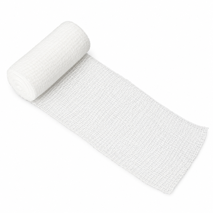 Roller Bandage (12 cm × 6 m) Pack of 10 Pieces, 30 TPI